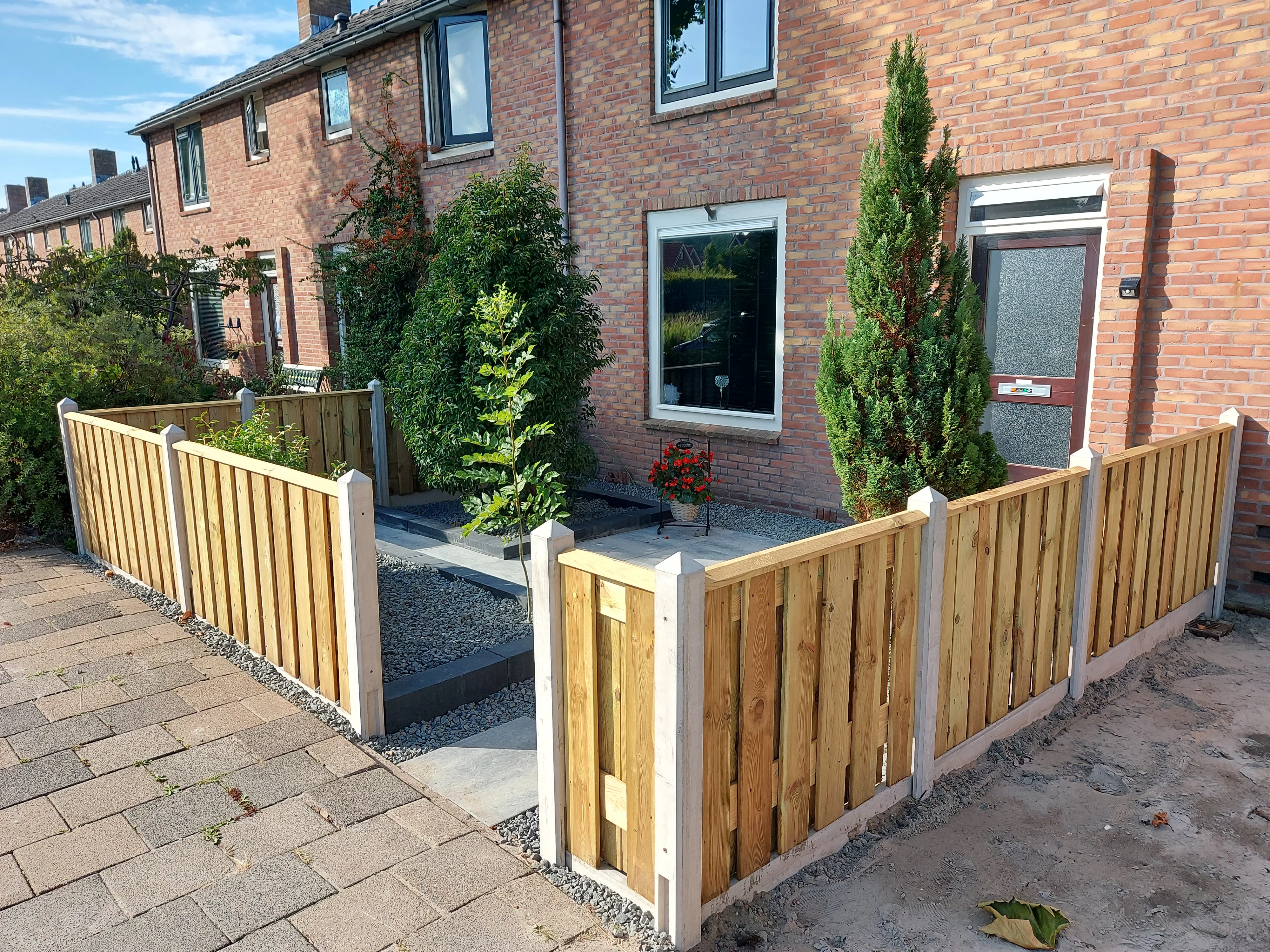 Grenen Schutting 19-planks  90 x 180 cm Groen Geïmpregneerd Geschaafd - Afbeelding 3